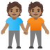 people holding hands, medium skin tone